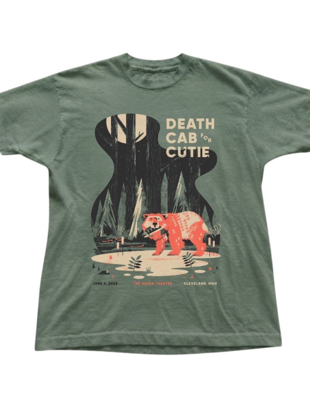 Concert Band Bear Graphic Heavy Cotton Gildan T-Shirt
